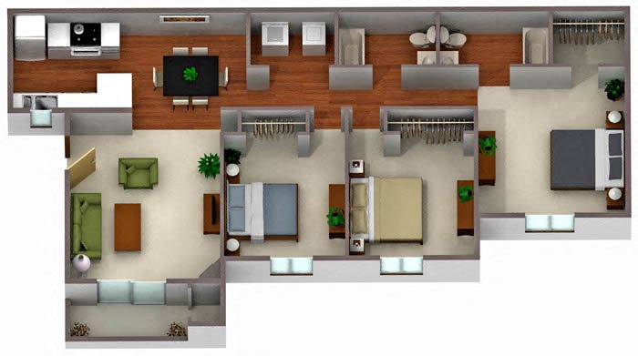 Palm Crest at Station 40_Phoenix AZ_Floor Plan_Three Bedroom Two Bathroom Duplex Palm Crest at Station 40_Phoenix AZ_Floor Plan_Three Bedroom Two Bathroom Duplex